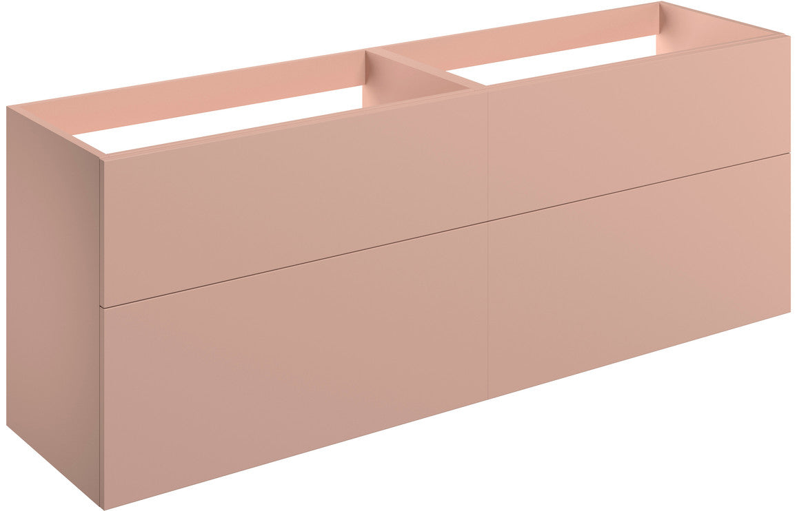 Valency Wall Hung 4 Drawer Basin Unit (No Top) - H 600 x W 1180 x D 455mm