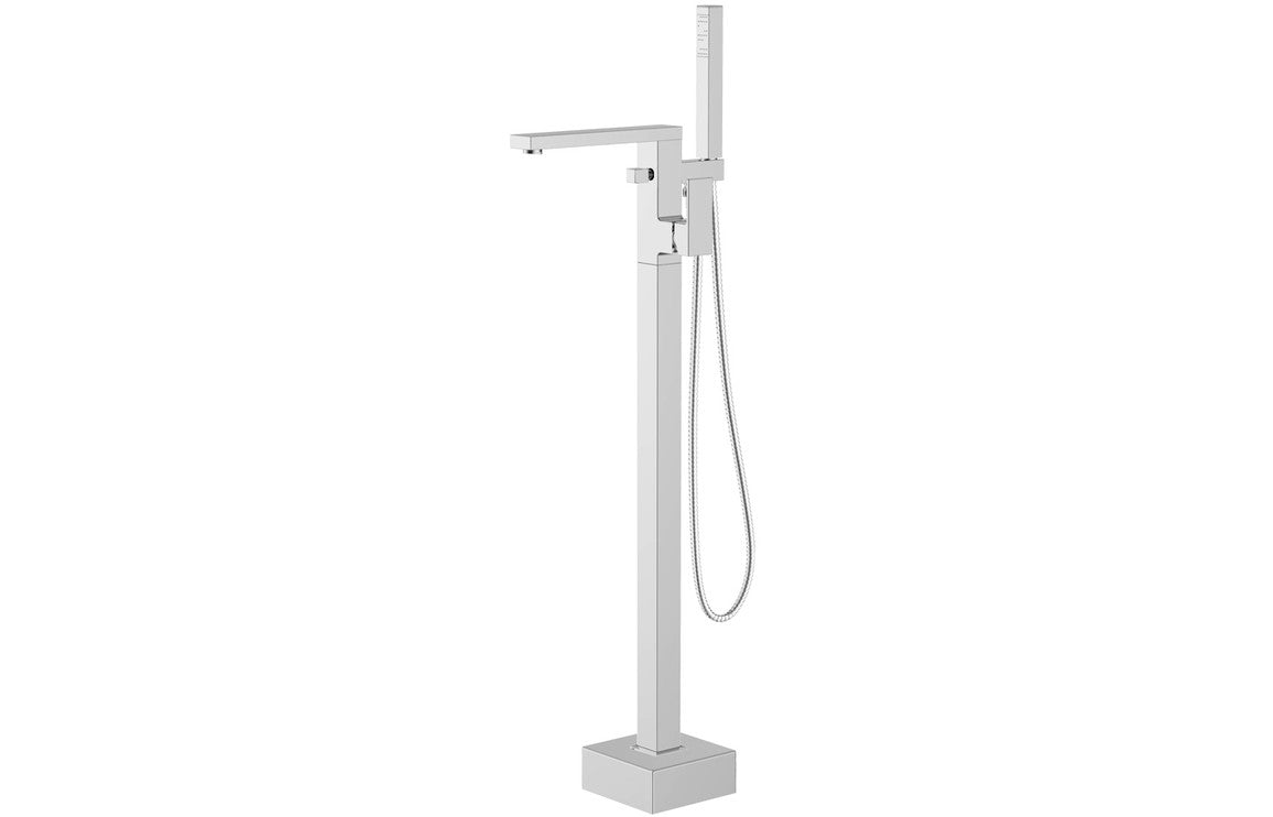 Quinny Floor Standing Bath/Shower Mixer - Chrome