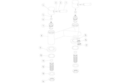 Severn Bath Filler - Chrome