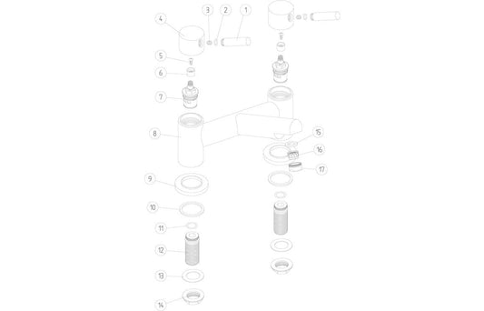 Severn Bath Filler - Chrome