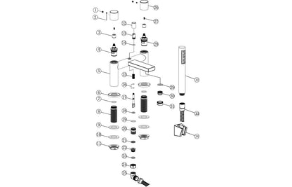 Kent Bath/Shower Mixer - Chrome