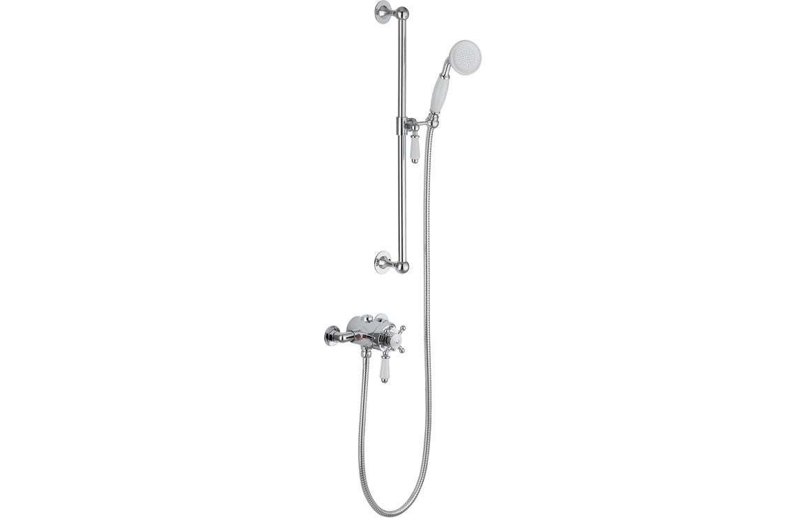 Gill Shower Pack One - Concentric Single Outlet Shower Valve & Riser Kit - Chrome