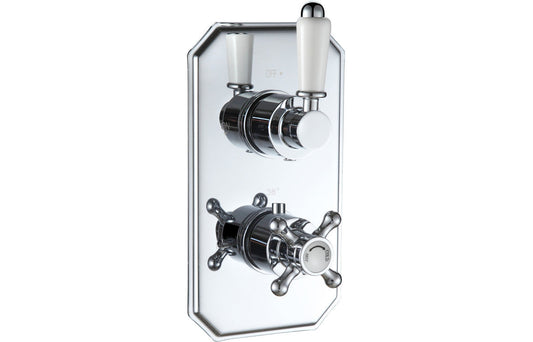 Gill Traditional Lever Thermostatic Single Outlet Shower Valve - Chrome