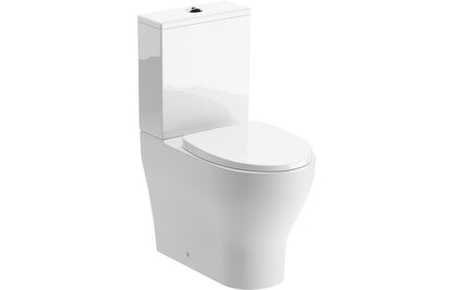 Dewey Rimless Short Projection Close Coupled Fully Shrouded WC & Soft Close Seat