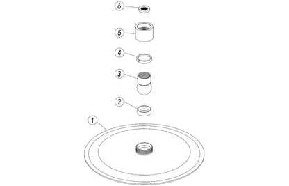 250mm Round Showerhead - Matt Black