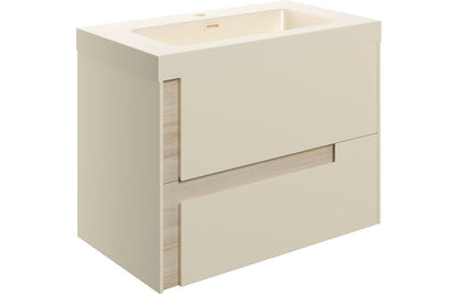 Thames 605mm Wall Hung 2 Drawer Basin Unit & Co-ordinating Basin