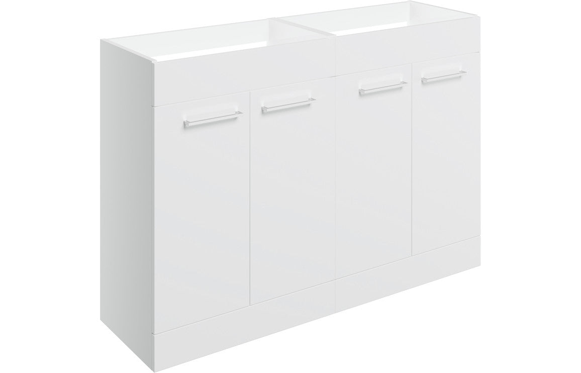 Greta Floor Standing 2 Door Basin Unit Run (No Top) - H 830 x W 1180 x D 450mm