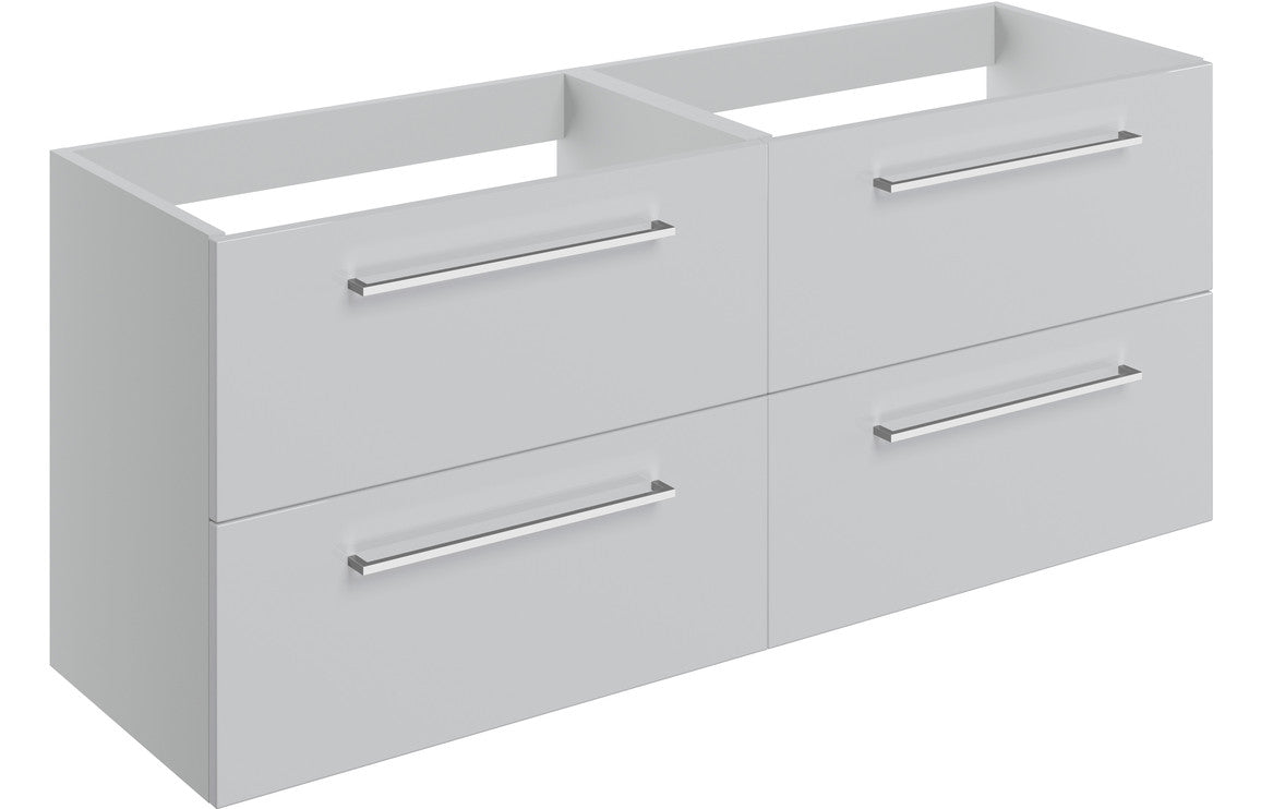 Greta Wall Hung 2 Drawer Basin Unit Run (No Top) - H 500 x W 1180 x D 450mm