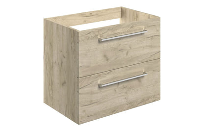 Greta Wall Hung 2 Drawer Basin Unit (No Top) - H 500 x W 590 x D 450mm