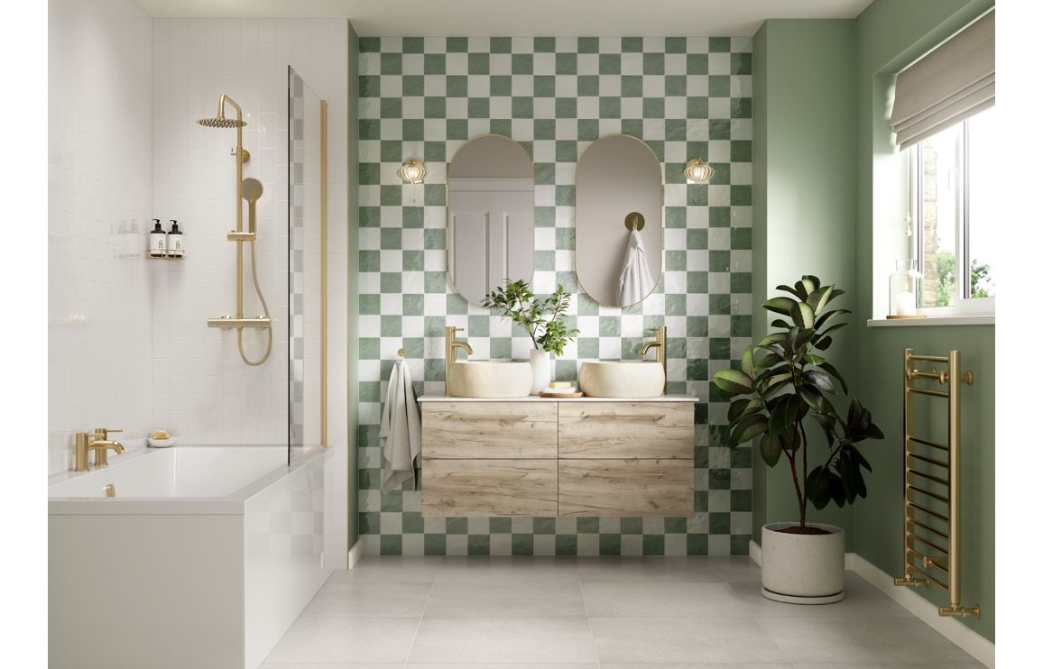 Greta Floor Standing 2 Door Basin Unit Run (No Top) - H 830 x W 1180 x D 450mm