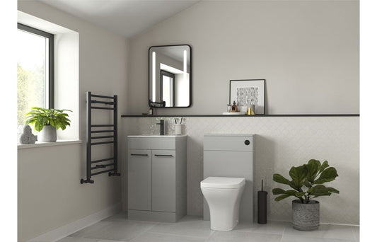 Greta 510mm F/S Furniture Pack - Grey Gloss w/Black Finishes
