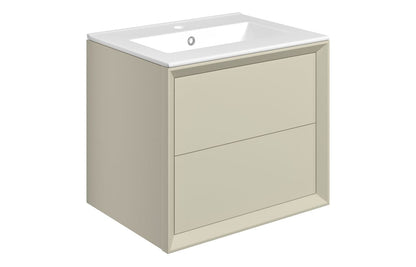 Liddel 615mm Wall Hung 2 Drawer Basin Unit & Basin