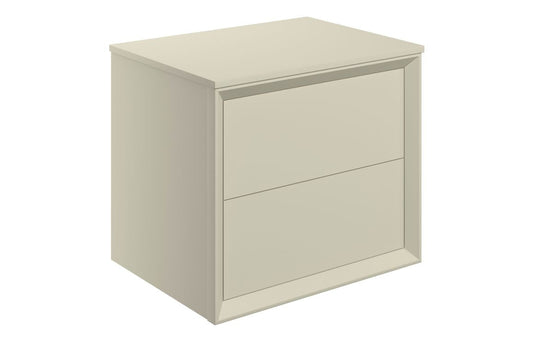 Liddel 600mm Wall Hung 2 Drawer Basin Unit & Top