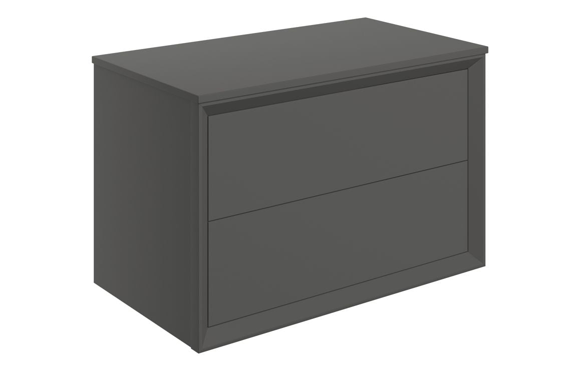 Liddel 800mm Wall Hung 2 Drawer Basin Unit & Top