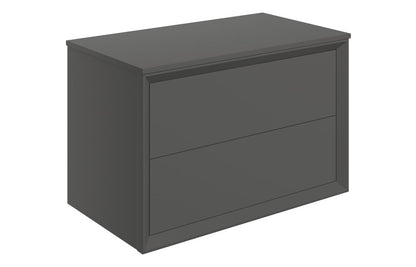 Liddel 800mm Wall Hung 2 Drawer Basin Unit & Top