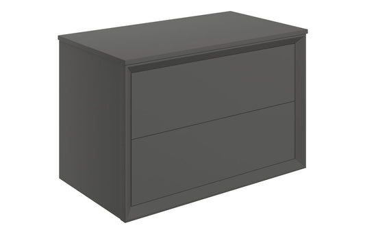 Liddel 800mm Wall Hung 2 Drawer Basin Unit & Top