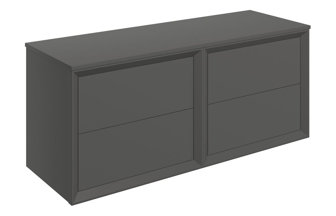Liddel 1200mm Wall Hung 4 Drawer Basin Unit Run & Top