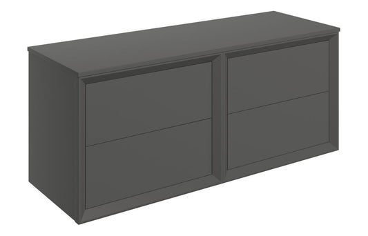 Liddel 1200mm Wall Hung 4 Drawer Basin Unit Run & Top