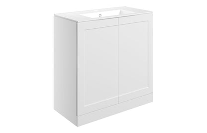 Sark 815mm Floor Standing 2 Door Basin Unit & Basin