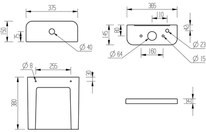 Calder Rimless Close Coupled Fully Shrouded Comfort Height WC & Soft Close Seat