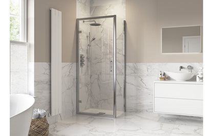 Derry Hinged Door Side Panel - Chrome