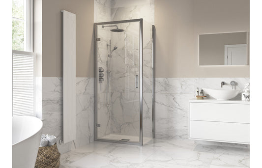 Derry Hinged Door Side Panel - Chrome