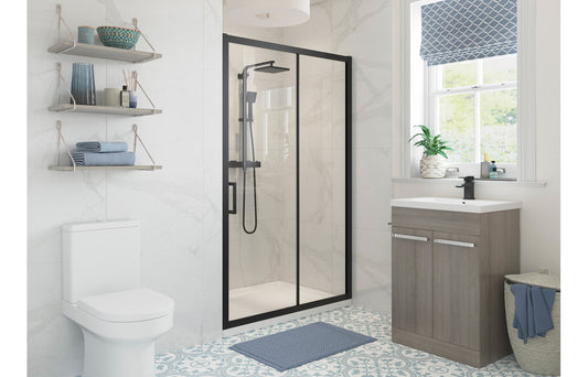 Wiley 1100mm Sliding Door - Chrome