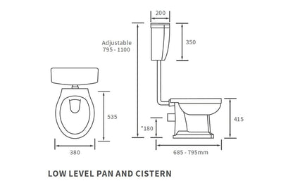 Beal Low Level WC & Soft Close Seat