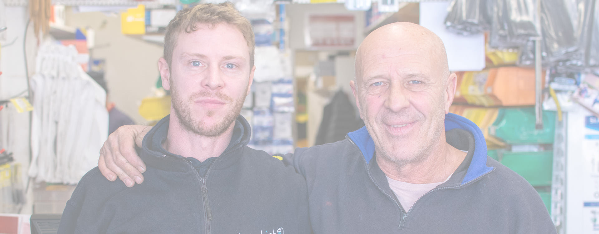 Kingsley team at the trade counter